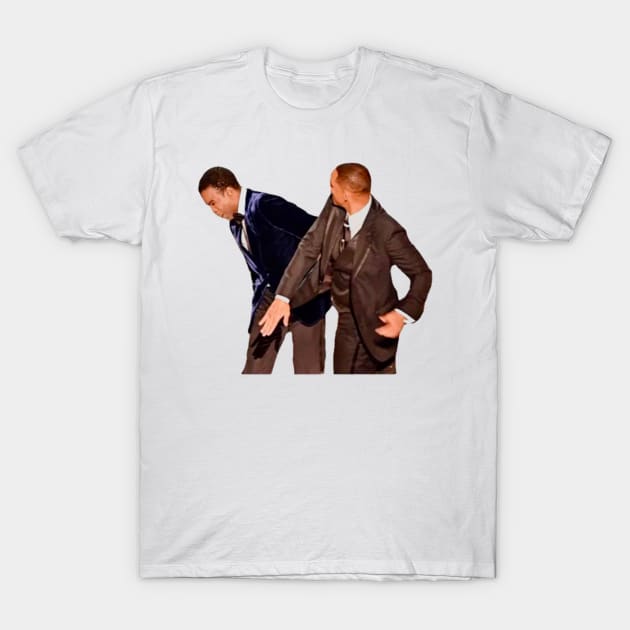 Will Smith Slapping Chris Rock T-Shirt by Biscuit25